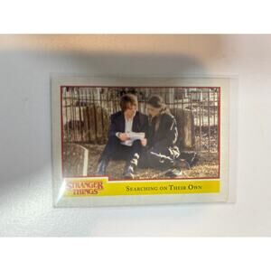 2018 Stranger Things Season 1 Trading Card #62 Searching on Their Own